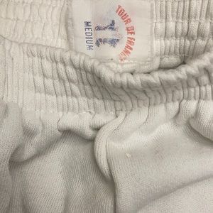 🚲🇫🇷 Vintage 1970s / 1980s ‘Tour de France’ White Sweatpants - Rare! 👖🇫🇷